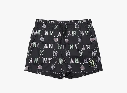 Quần shorts nữ MLB lưng thun Summer Monogram 3FSMM0123-50BKS