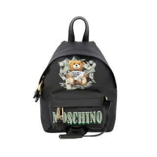 Balo Moschino Teddy Bear Dollar Mini Backpack Black