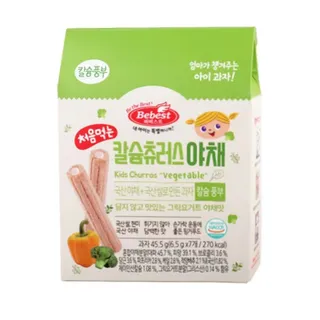Bánh ăn dặm cuộn kem Bebest Kids Churros Hàn Quốc cho bé 7M+