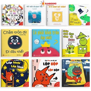 Sách Ehon- Combo 10 cuốn Màu sắc, Âm thanh, Hình khối cho bé 6-10 tuổi