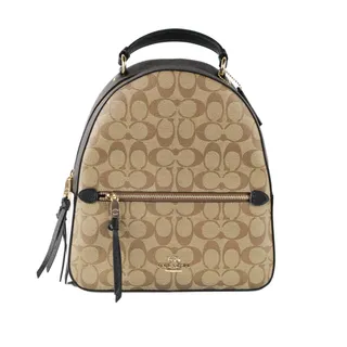 Balo Coach Jordyn Backpack In Blocked Signature Canvas C2002 Light Khaki