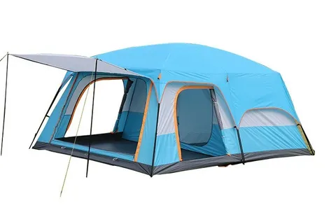 Lều cắm trại 2 phòng ngủ chứa 4-6 người chống nước chống gió