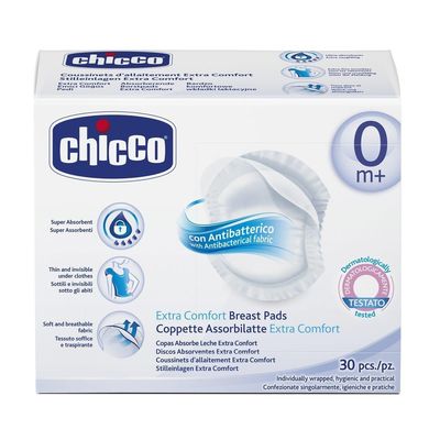 Miếng thấm lót sữa Chicco kháng khuẩn 30 chiếc