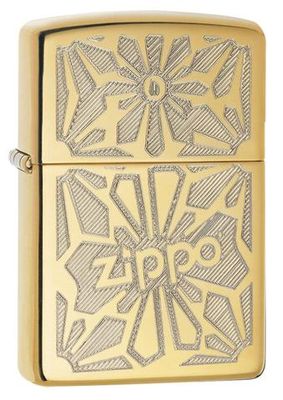 Bật lửa Zippo 28450 Ornament High Polish Brass