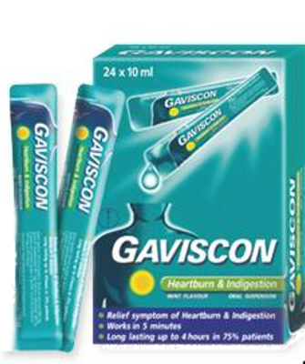 Gaviscon hỗ trợ trào ngược dạ dày dạng gói