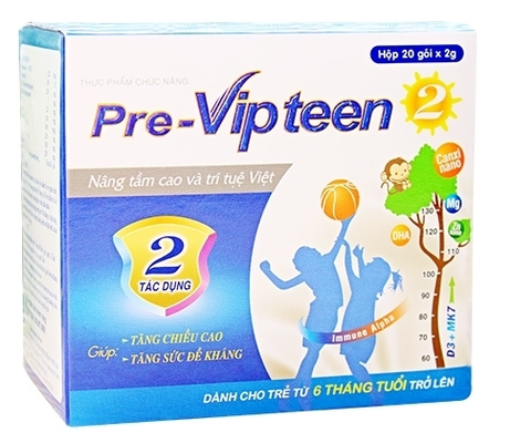 Pre Vipteen 2 cho trẻ từ 6 tháng tuổi