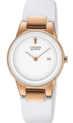 Đồng hồ Citizen Eco Drive GA1053-01A dây da cho nữ
