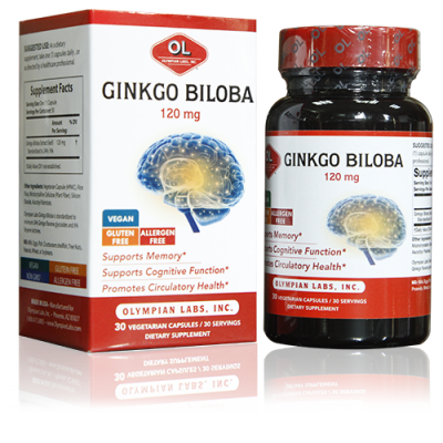Viên uống Ginkgo Biloba Olympian Labs hỗ trợ tuần hoàn não