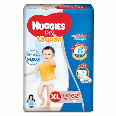 Bỉm quần Huggies size XL cho bé 12-17kg
