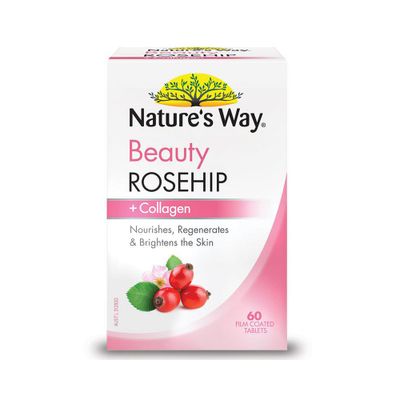 Viên uống bổ sung collagen Nature’s Way Beauty Rosehip + Collagen