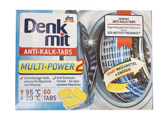 Viên vệ sinh máy giặt Denkmit Anti Kalk Tabs của Đức