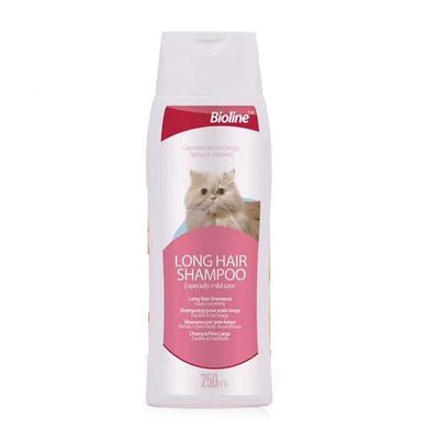 Dầu gội cho mèo lông dài Bioline long hair shampoo