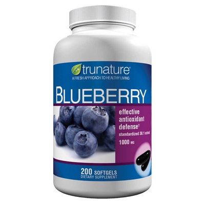 Viên uống hỗ trợ não bộ Trunature Blueberry Extract 1000mg