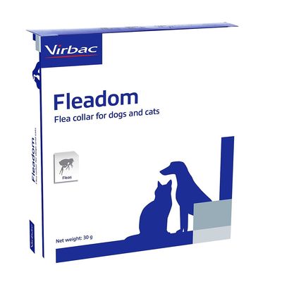 Vòng cổ hỗ trợ chống rận cho chó VirBac Fleadom