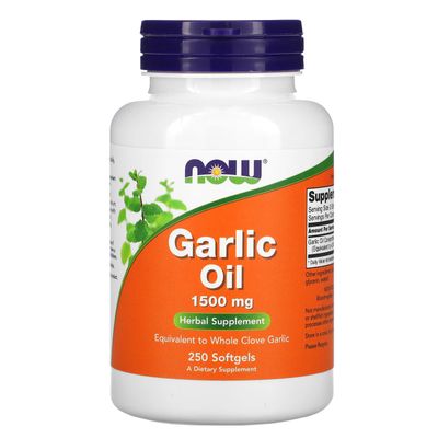 Tinh dầu tỏi Now Supplements Garlic Oil 1500mg 250 viên