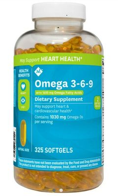 Omega 3 6 9 Member’s Mark Supports Heart Health của Mỹ hộp 325 viên