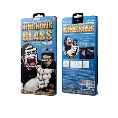 Kính cường lực iPhone Kingkong 3D WTP-038 vỏ xanh chính hãng