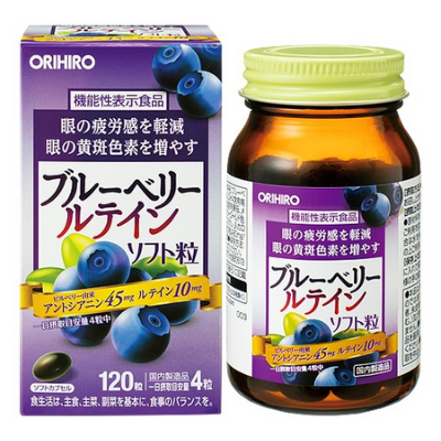Viên uống bổ mắt việt quất Blueberry Orihiro Nhật Bản