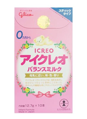 Sữa Glico dạng thanh Icreo số 0 cho bé từ 0 đến 12 tháng tuổi