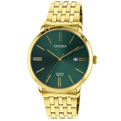 Đồng hồ nam Citizen DZ0002-50X mặt xanh lá dây kim loại