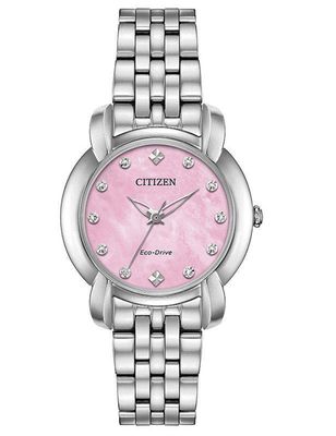 Đồng hồ nữ Citizen Eco-Drive EM0710-54Y mặt xà cừ hồng