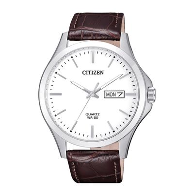 Đồng hồ nam Citizen BF2001-12A mặt kính khoáng dây da