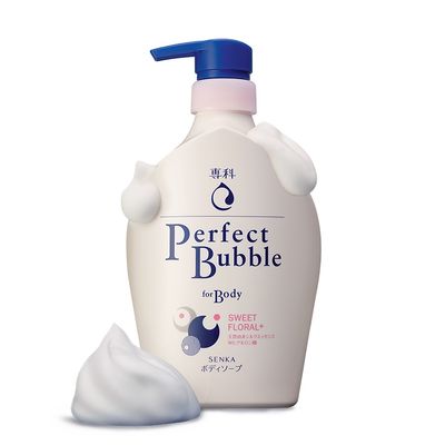 Sữa Tắm Dưỡng Ẩm Senka Perfect Bubble Hương Hoa Hồng Đinh Hương 500ml