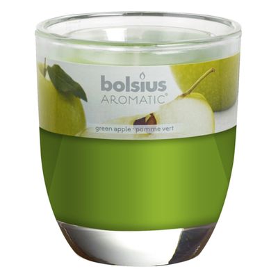 Ly nến thơm tinh dầu Bolsius 105g QT024344 hương táo xanh