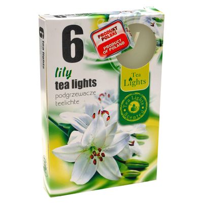Hộp 6 nến thơm tinh dầu Tealight QQT026078 hương hoa ly