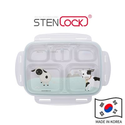 Khay đựng đồ ăn cách nhiệt nhiều ngăn cho bé Stenlock Hàn Quốc