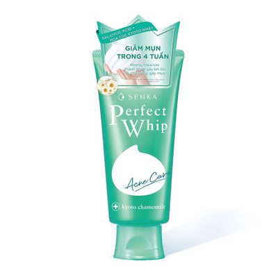 Sữa rửa mặt Senka dành cho da mụn Perfect Whip Acne Care 100g