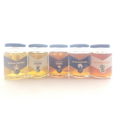 Combo 5 chai mật ong thiên nhiên Vanbina nguyên chất