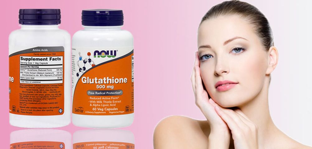 viên uống trắng da now glutathione 500mg của mỹ Now Supplements Glutathione 500mg