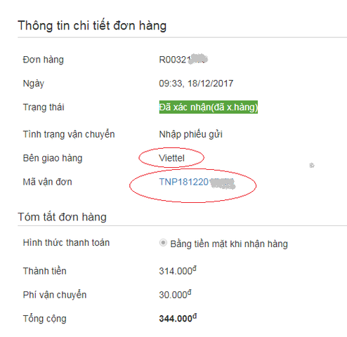 C&aacute;ch tra cứu đơn h&agrave;ng khi mua sắm tại website chiaki.vn