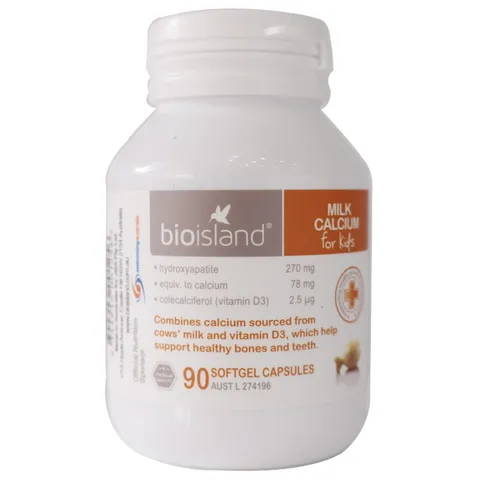 Milk canxi Bio Island của Úc sử dụng cho trẻ từ 7 tháng tuổi trở lên mẫu mới  