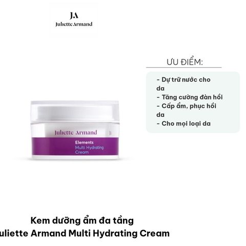 Kem Dưỡng Ẩm Đa Tầng Juliette Armand Multi Hydrating Cream - Giúp Cấp Nước Và Bảo Vệ Da Mềm Mại, Thích Hợp Cho Mọi Loại Da