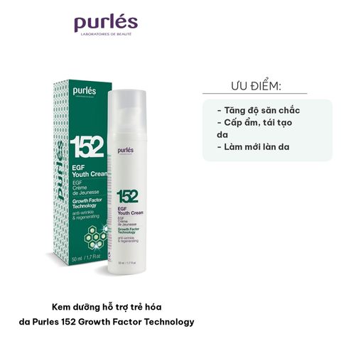 Kem Dưỡng Ẩm Trẻ Hóa Da Purles 152 Growth Factor Technology 50ml - Hỗ Trợ Tái Tạo, Cải Thiện Săn Chắc Da, Giảm Nhăn