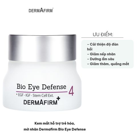 Kem Dưỡng Mắt Trẻ Hóa Dermafirm Bio Eye Defense - Giảm Nếp Nhăn Và Quầng Thâm, Hỗ Trợ Căng Bóng Vùng Da Mắt 30g