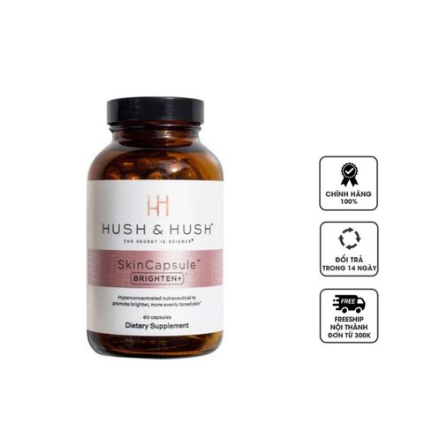 Viên uống trắng da Image Hush & Hush Skin Capsule Brighten+ - Hỗ trợ làm sáng da, cải thiện vết thâm, tàn nhang từ bên trong