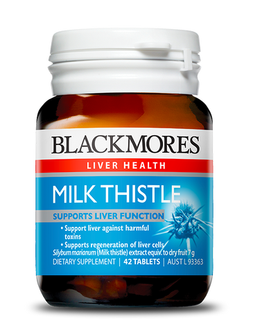 Viên Uống Bổ Gan Blackmores Milk Thistle Úc - Hỗ Trợ Thanh Lọc Cơ Thể, Giúp Tăng Cường Chức Năng Gan - 42 Viên TPCN