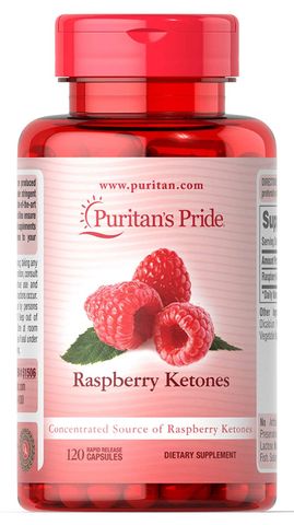 Viên uống giảm cân Puritan's Pride Raspberry Ketones 100mg - Hỗ trợ giảm cân tự nhiên với quả mâm xôi, 120 viên dễ sử dụng