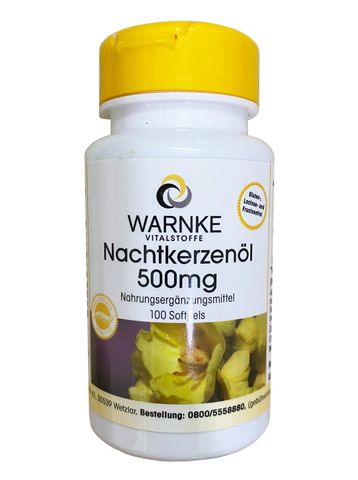 Viên uống tinh dầu hoa anh thảo Warnke Nachtkerzenol 500mg - Hỗ trợ làm đẹp da, cân bằng nội tiết, giảm nám da cho phụ nữ