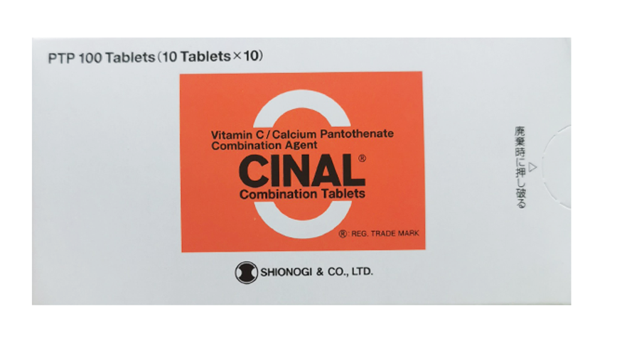 Viên uống vitamin C hỗ trợ trắng da, mờ nám Cinal C Nhật Bản