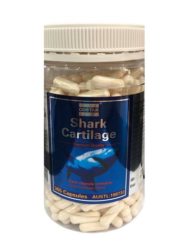 Viên uống Costar Blue Shark Cartilage 750mg - Hỗ trợ xương khớp chắc khỏe, 365 viên, bổ sung dưỡng chất cho người lớn tuổi