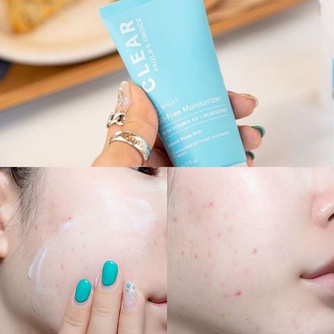 Kem Dưỡng Ẩm Ban Đêm Da Mụn Paula’s Choice Clear Oil-Free Moisturizer 60ml - An Toàn, Không Dầu, Cấp Ẩm Hiệu Quả Cho Da Mụn