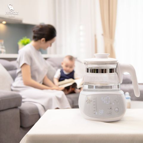 Máy Hâm Nước Pha Sữa Thông Minh Moaz Bebe MB-002 - Giữ Nhiệt 24h, Thiết Kế Hiện Đại, Đun Nước Nguyên Chất Cho Bé