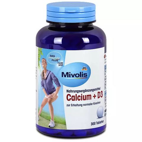 Viên uống Mivolis Calcium + D3 Đức 300 viên - Bổ sung Canxi và Vitamin D3 cho xương chắc khỏe, hỗ trợ sức khỏe toàn diện