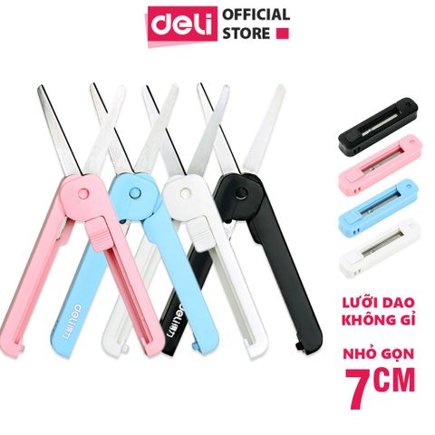 Kéo Mini Tiện Lợi 105mm Deli 6072 - Kéo Học Tập Nhỏ Gọn, Dễ Dàng Mang Theo, Phù Hợp Cho Văn Phòng và Học Sinh