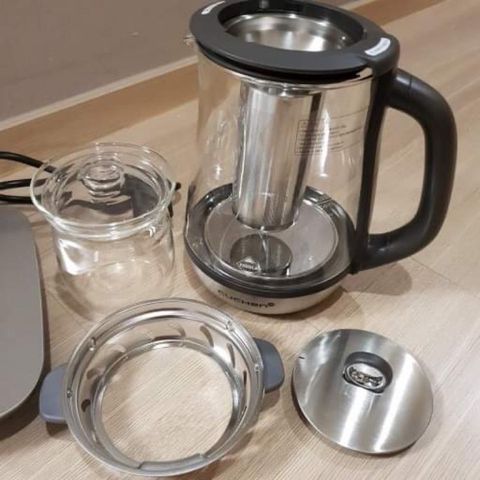 Ấm Pha Trà Chưng Yến Đa Năng Cuchen 1.5L - Đun Nước Siêu Tốc, Pha Trà, Nấu Cháo, Thiết Kế Hiện Đại, Đế Xoay 360 Độ