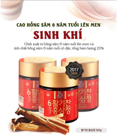 Cao Hồng Sâm Lên Men Cô Đặc Daedong Hàn Quốc - Hỗ Trợ Tiêu Hóa, Bồi Bổ Sức Khỏe, Dùng Cho Mọi Lứa Tuổi - 100g x 3 Lọ